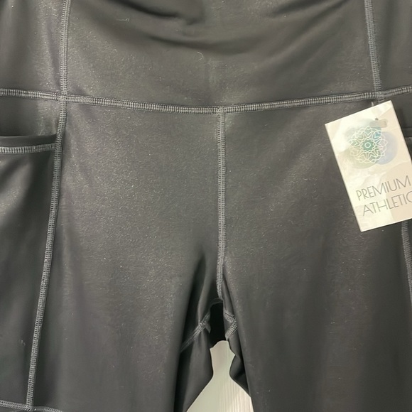 Athleta Inclination Moto Tight in Black Shimmer High-Waist Size Small - Picture 10 of 13